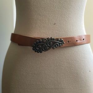 Leather waist belt